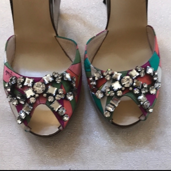 Emilio Pucci Multicolored Pumps with Crystals - Picture 3 of 7